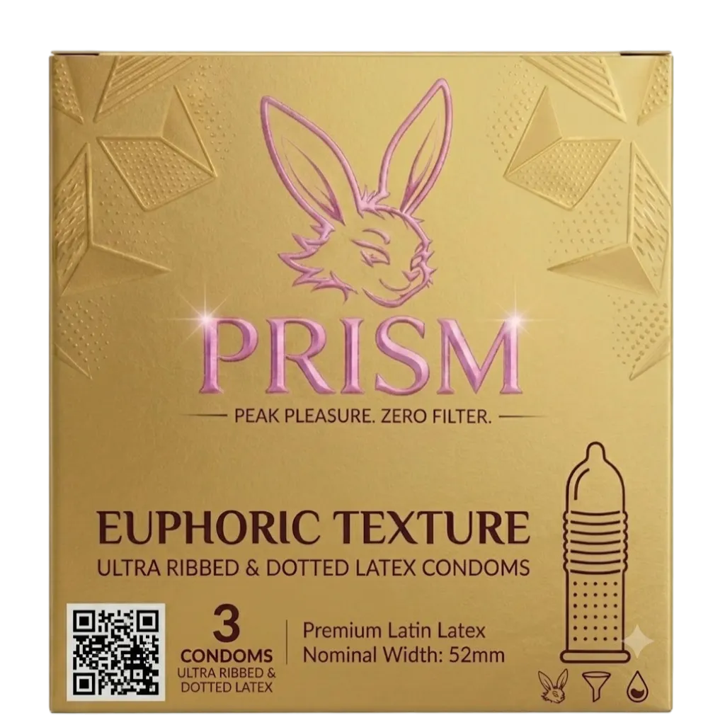 Bao cao su Ultra Ribbed & Dotted Latex Condoms 3s.